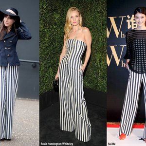 SOLD - NWOT Chanel Striped Pant Culotte